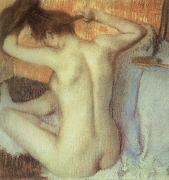 Edgar Degas Woman Combing her hair oil painting on canvas